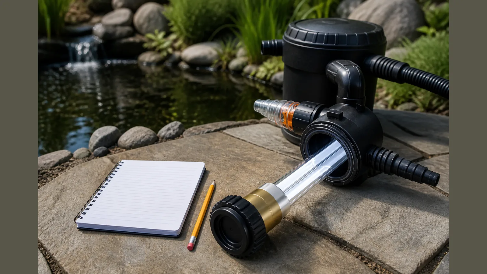 UK guide visual for checklist before buying pond UV steriliser UK